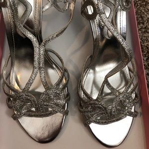 Nina silver heels